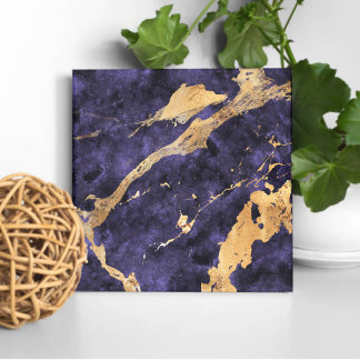 stylish violet marble pattern abstract cosmos wall tile