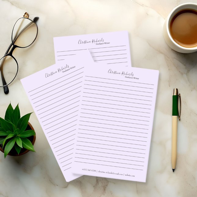 Stylish Violet Minimalist Post-it Notes (Creator Uploaded)