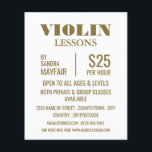 Stylish Violin Lessons Advertising Flyer<br><div class="desc">Stylish Violin Lessons Advertising Flyers By The Business Card Store.</div>