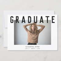 stylish voguish ultra chic smart grad photo announ