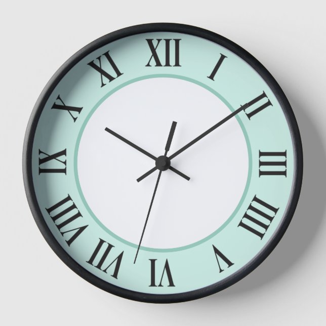 Stylish Wall Clock – Green (Front)