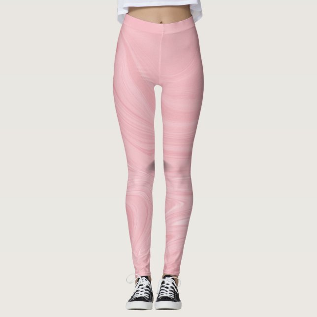 Stylish Watercolor Leggings for the Modern Woman (Front)