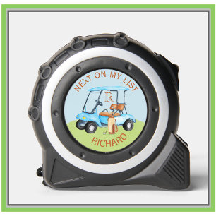 Stylish Watercolor Men's Golf Theme Name Monogram 1