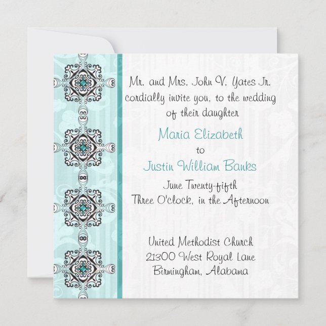 Stylish Wedding Invitation (Front)