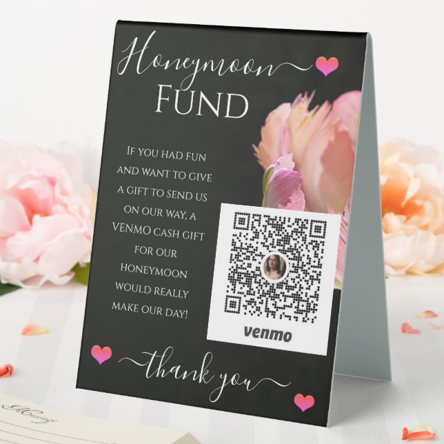 Stylish Wedding Reception Venmo Honeymoon Fund (In SItu (Wedding))