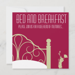 Stylish Weekend Bed and Breakfast Invitation
