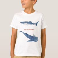 Stylish whale shark illustration