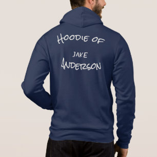 Stylish White Lettering, Title, Name, Arch Hoodie
