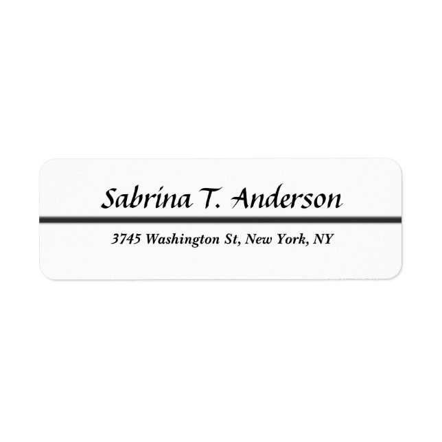 Stylish White Professional Elegant Script Modern (Front)