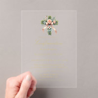 Stylish Wildflower Garden Confirmation
