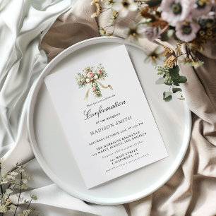 Stylish Wildflower Garden Confirmation Invitation