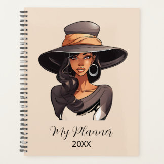 Stylish Woman Fashion Illustration Personalised Planner