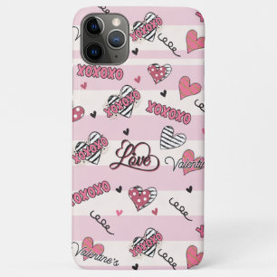 Stylish XOXO Valentine's Day Patterned  iPhone 11 Pro Max Case