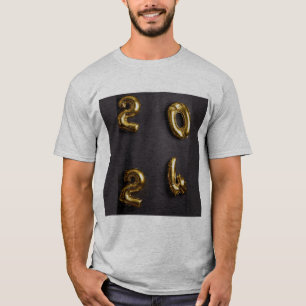 Stylish Year 2024 Men's Women's Basic Grey Colour T-Shirt