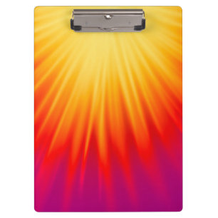 Stylish Yellow and Red Abstract Clipboard
