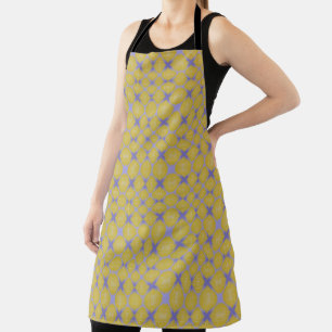 Stylish Yellow Geometric Design Apron