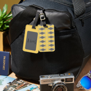 Stylish Yellow Luggage Tag