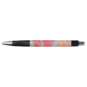 Stylish yellow pink Abstract Feathers