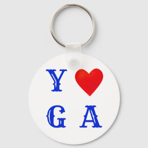 Stylish Yoga Key Ring