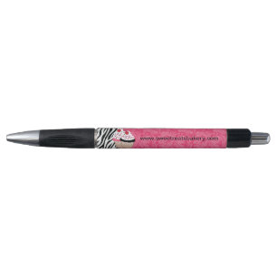 Stylish Zebra Print Bakery Promotional Pens
