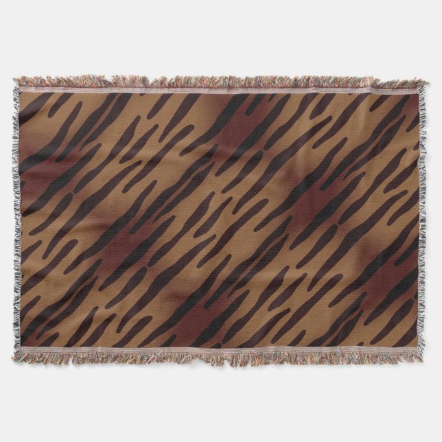 Stylish Zebra Print Throw blanket Coordinate (Front)