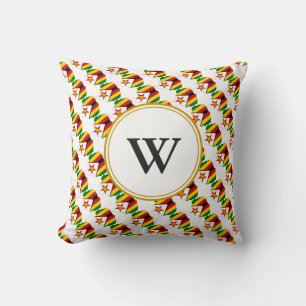Stylish ZIMBABWE Blessed Nation Monogram Gift Cushion