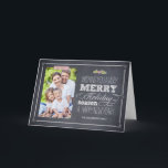 Stylishly Chalked Holiday Photo Card<br><div class="desc">Celebrate the season with this modern and stylish holiday card from Berry Berry Sweet.</div>