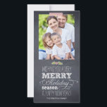 Stylishly Chalked Holiday Photo Card<br><div class="desc">Celebrate the season with this modern and stylish holiday photo card from Berry Berry Sweet.</div>
