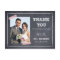 Stylishly Chalked Wedding Thank You Card