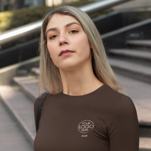 Stylishly Elegant Company Branded Logo Long-Sleeve T-Shirt