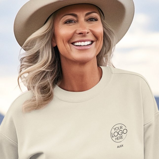 Stylishly Elegant Company Branded Logo  Sweatshirt (Creator Uploaded)