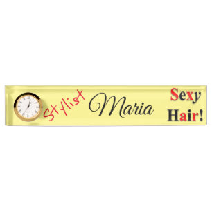 Stylist and Barbers Nail Salon Nameplates