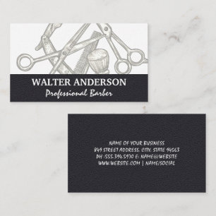 Stylist Barber Tools Business Card