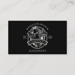 Stylist Barber Tools Personalise Business Card