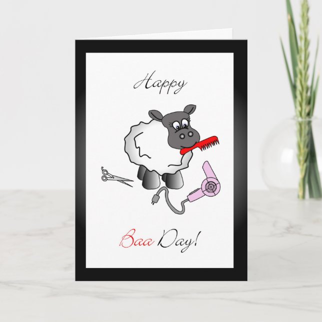 Stylist birthday greeting card (Front)