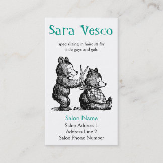 Stylist biz card - children's hairdresser