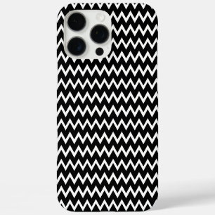 Stylist Black And White Chevron iPhone 16 Pro Max Case