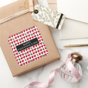Stylist Cute Sweet Heart Pattern Stickers & Labels