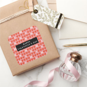 Stylist Cute Sweet Heart Pattern Stickers & Labels