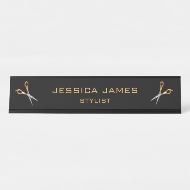 Stylist Desk Name Plate (Front)