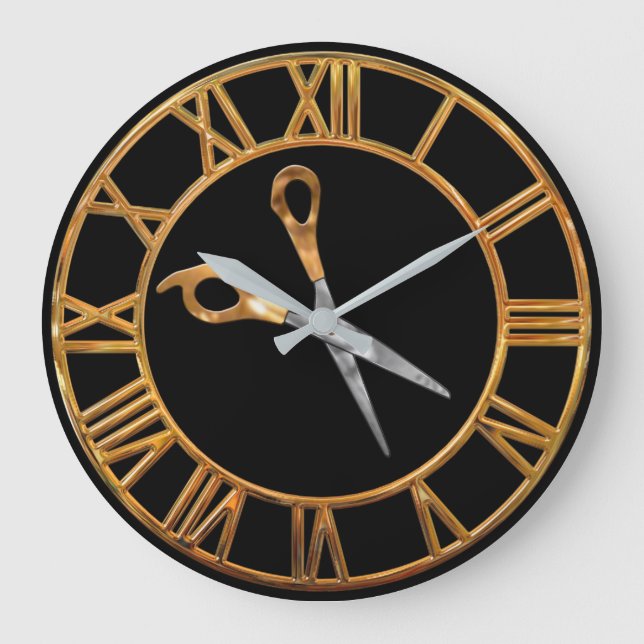 Stylist Gold Large Clock (Front)