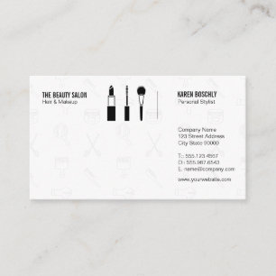 Stylist   Hair and Makeup Business Card