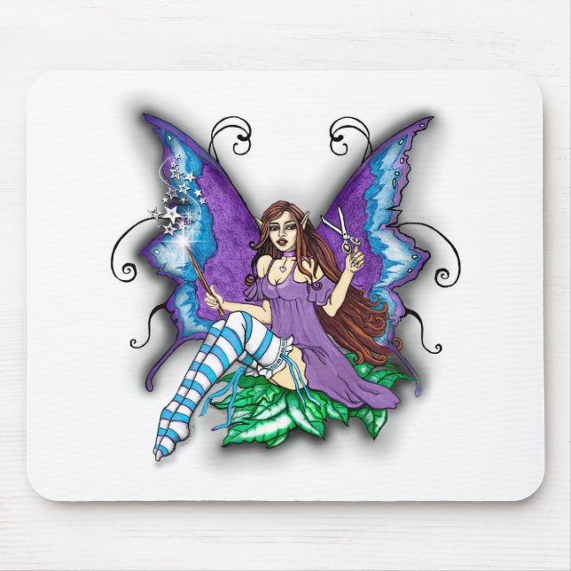 Stylist-Hair Dresser Fairy Mouse Mat (Front)