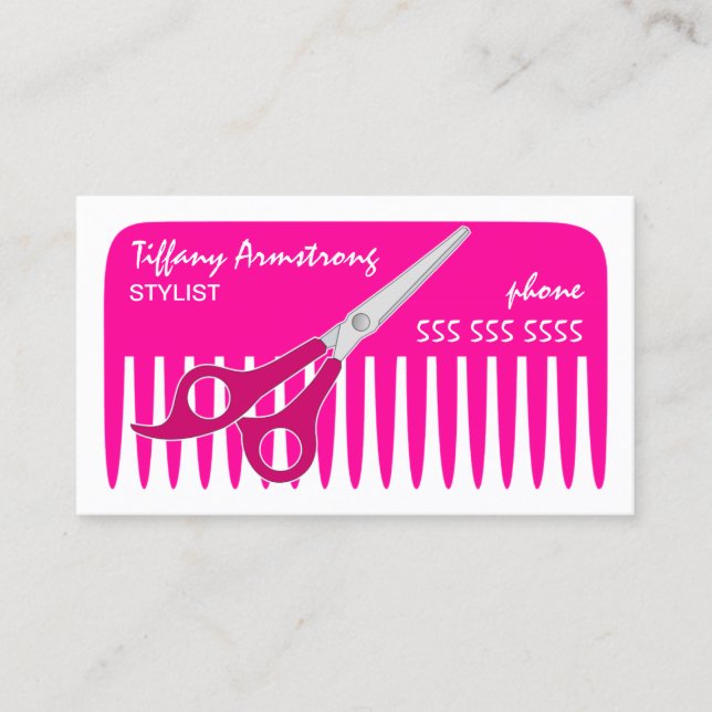 Stylist / Hairdresser Business Card (Front)