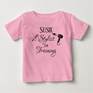 Stylist in Training Baby Romper Salon Beautician T-Shirt