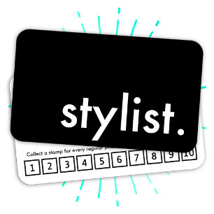 stylist. loyalty punch card