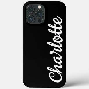 Stylist Modern Monogram Minimal Black colour luxur iPhone 13 Pro Max Case