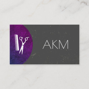 Stylist Monogram with Texturised Colour Ways Business Card