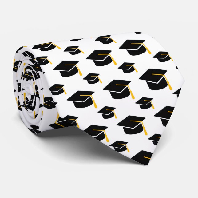 Stylist Mortarboard Graduation Tie (Rolled)