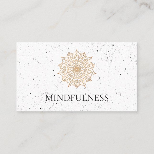 Stylist Natural Pattern Speckled Texture Business Card (Front)